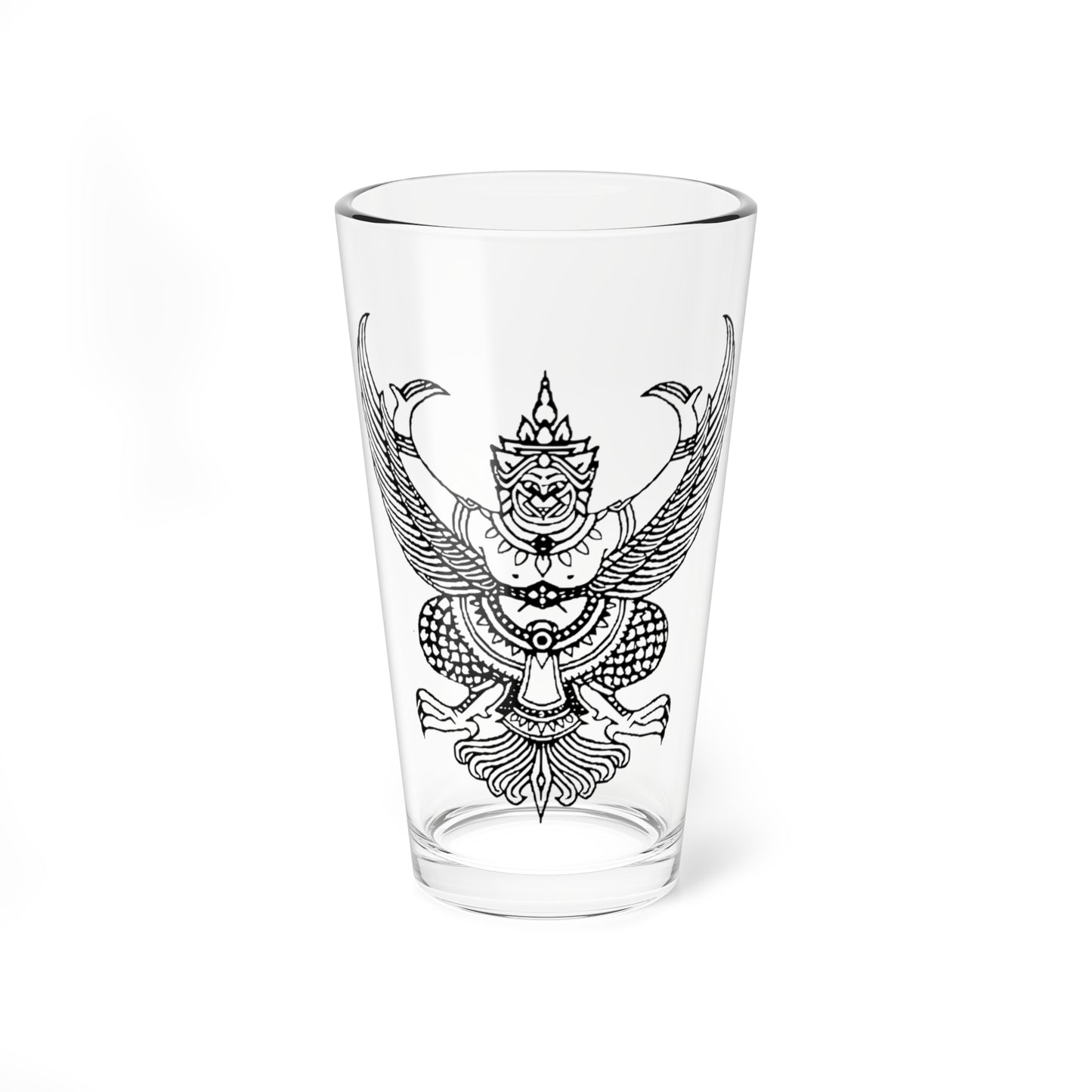 Thai government Garuda emblem Version 3 (Thailand) (Coat of Arms) Pint Glass 16oz
