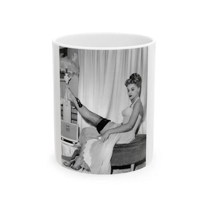 Debra Paget #458 (Vintage Female Icon) White Coffee Mug-11oz-Go Mug Yourself