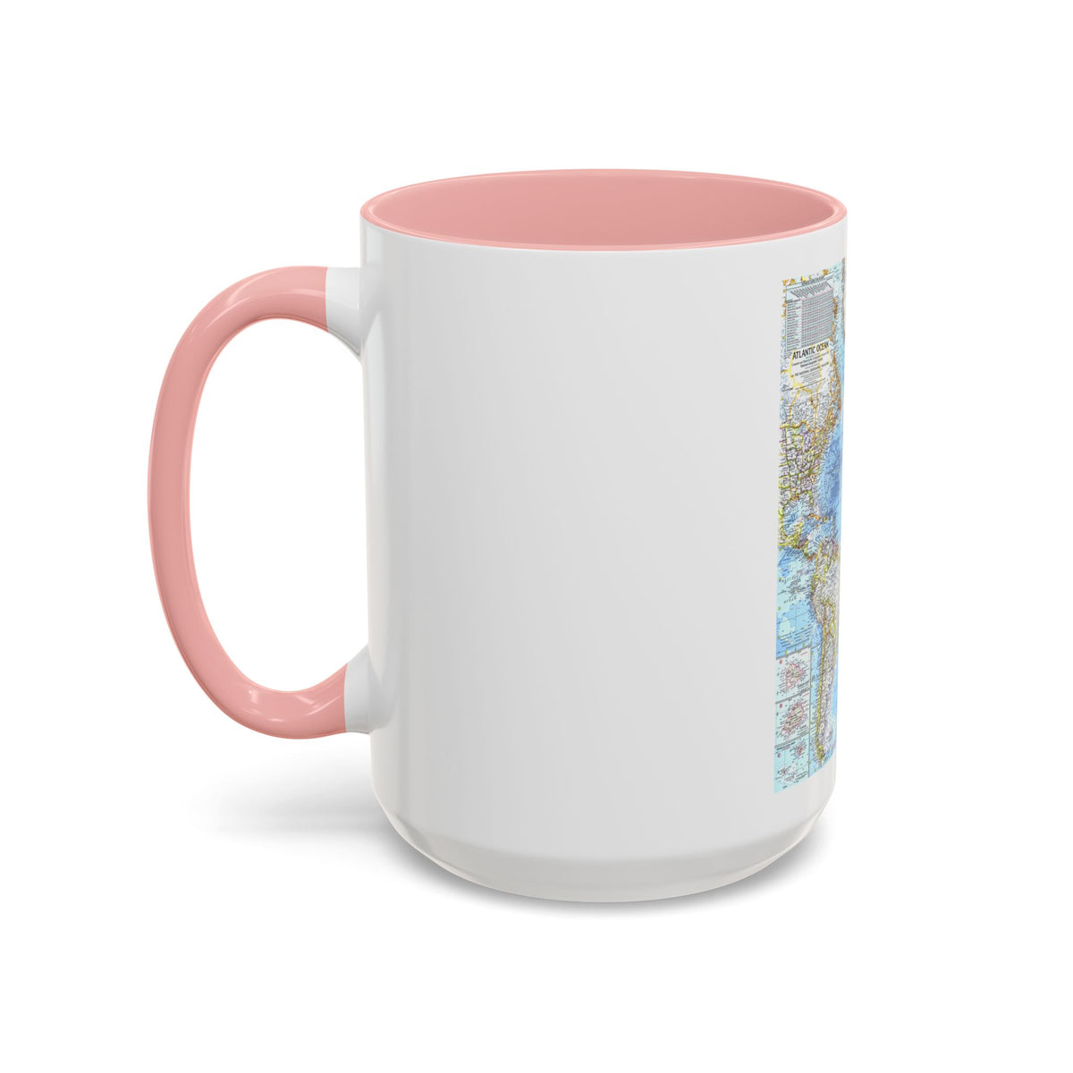 Atlantic Ocean (1968) (Map) Accent Coffee Mug