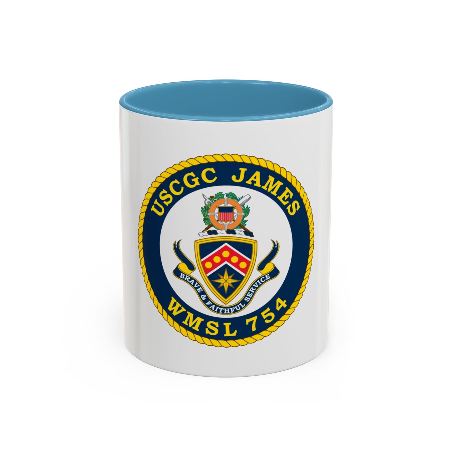 USCGC James WMSL 754 (U.S. Coast Guard) Accent Coffee Mug