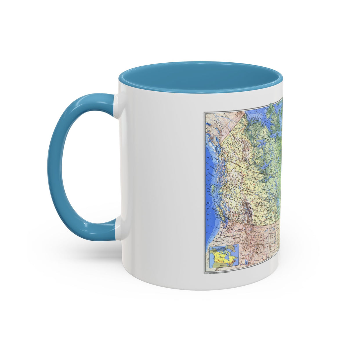Canada (1985) (Map) Accent Coffee Mug