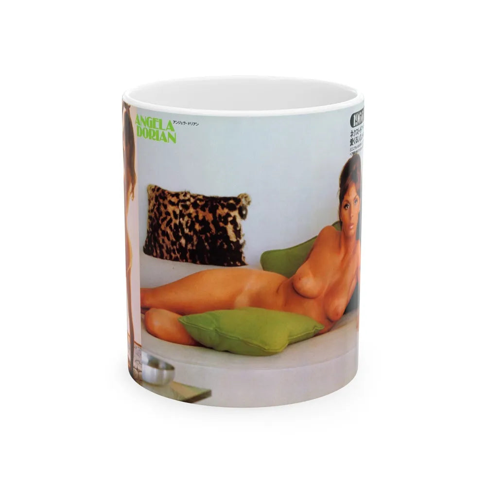 Victoria Vetri #127 - 2 Topless Photos (Vintage Female Icon) White Coffee Mug-11oz-Go Mug Yourself