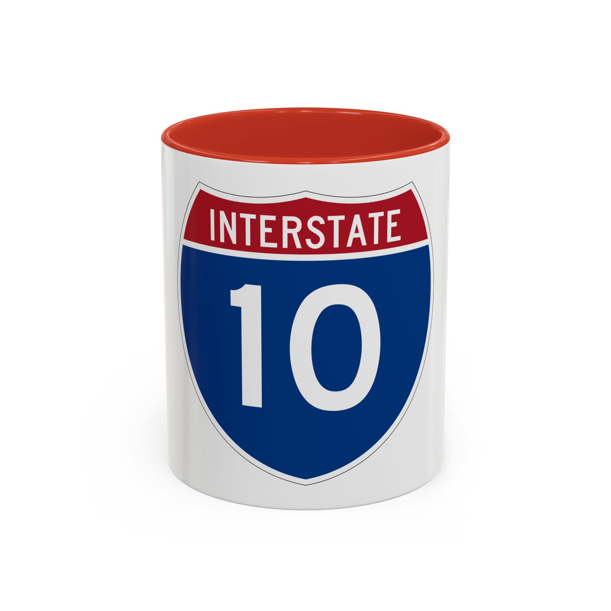 Interstate 10 (U.S. Highways) Accent Coffee Mug