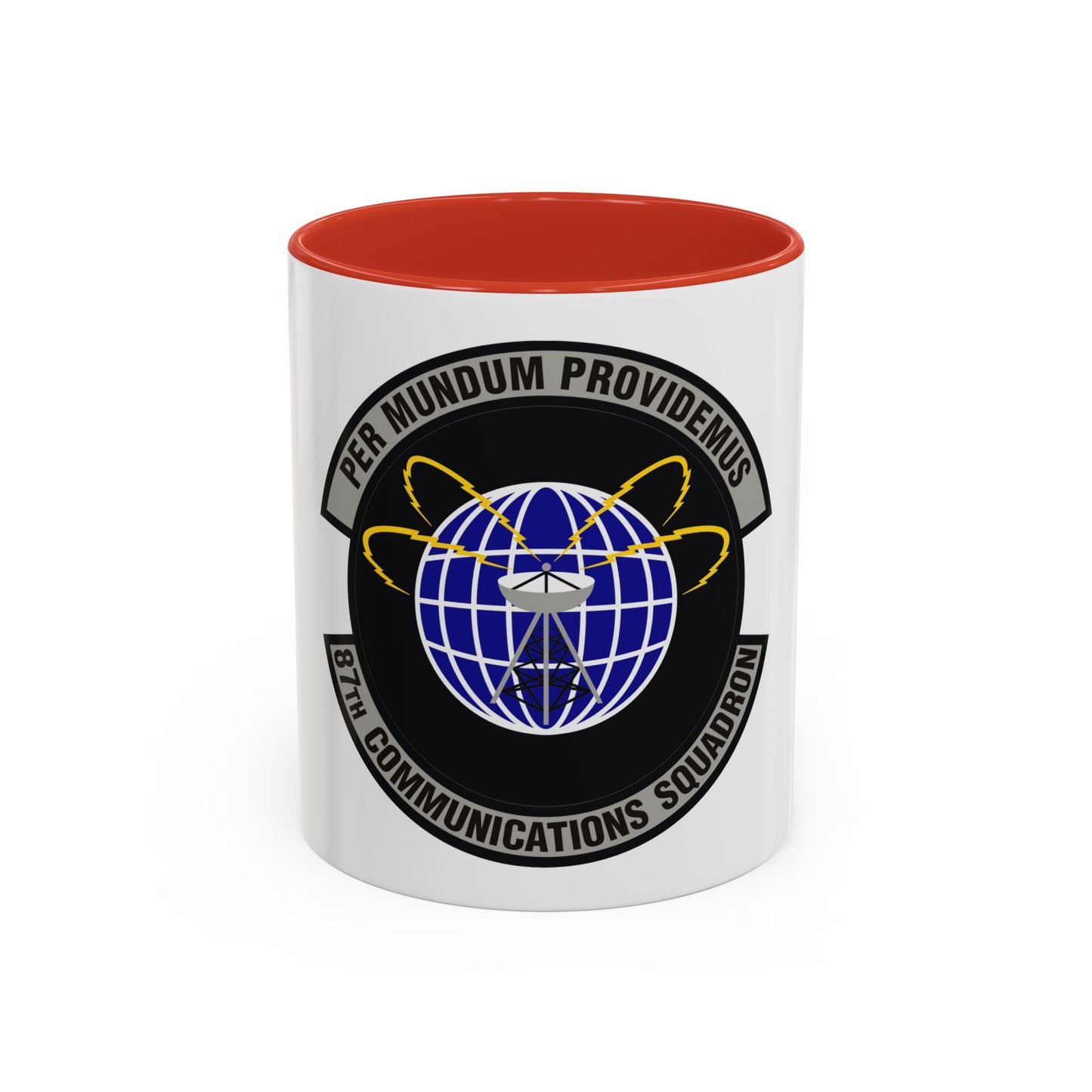 87th Communications Squadron (U.S. Air Force) Accent Coffee Mug
