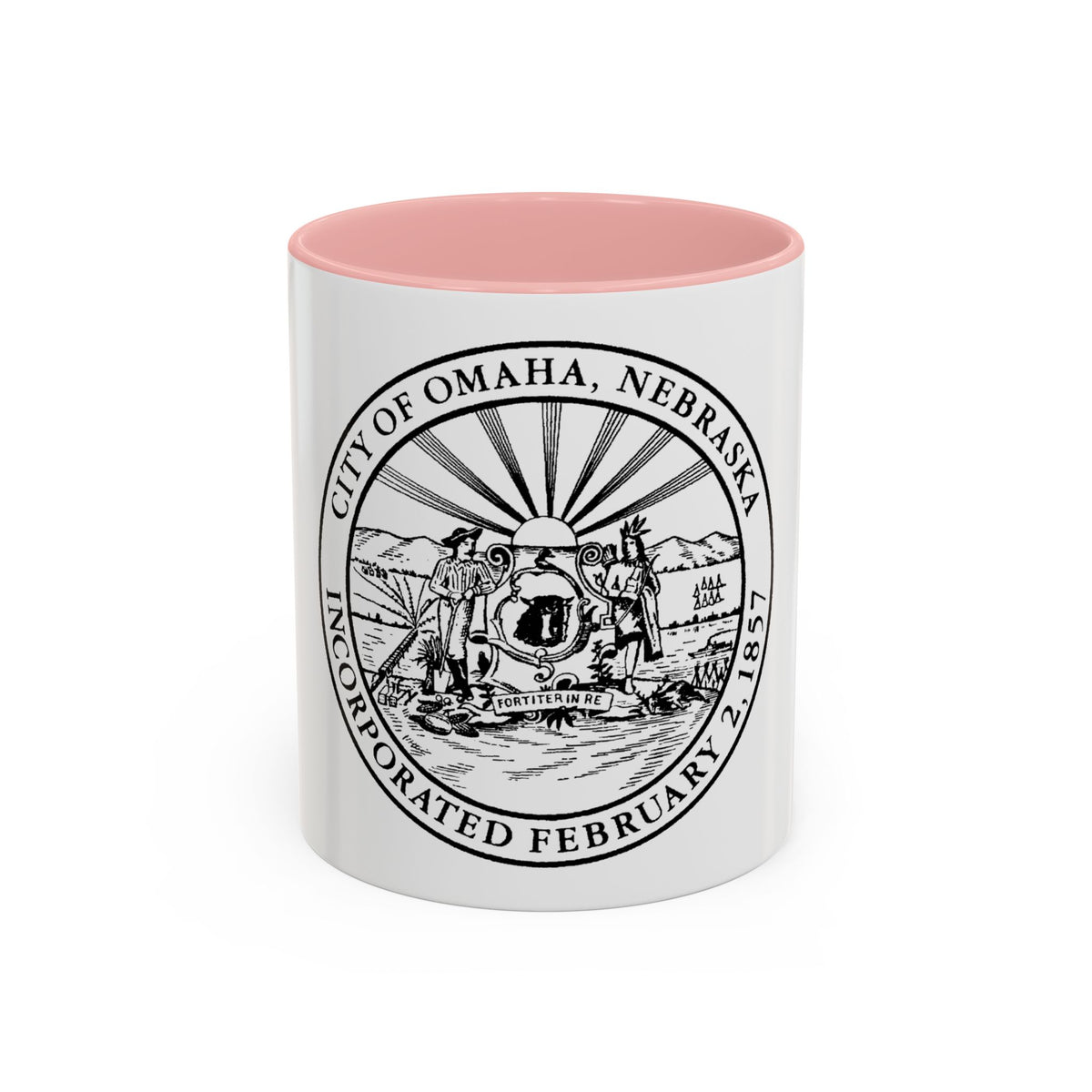 Seal of Omaha Nebraska - Accent Coffee Mug