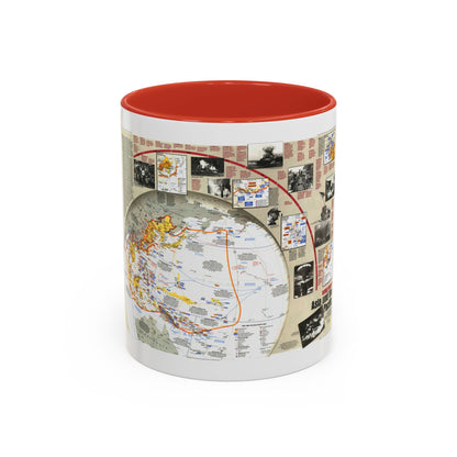 World War II- Asia and the Pacific (1991) (Map) Accent Coffee Mug