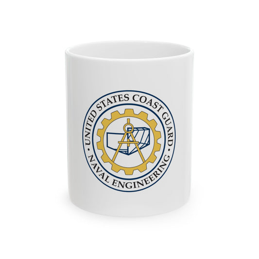 USCG Naval Engineering (U.S. Coast Guard) White Coffee Mug