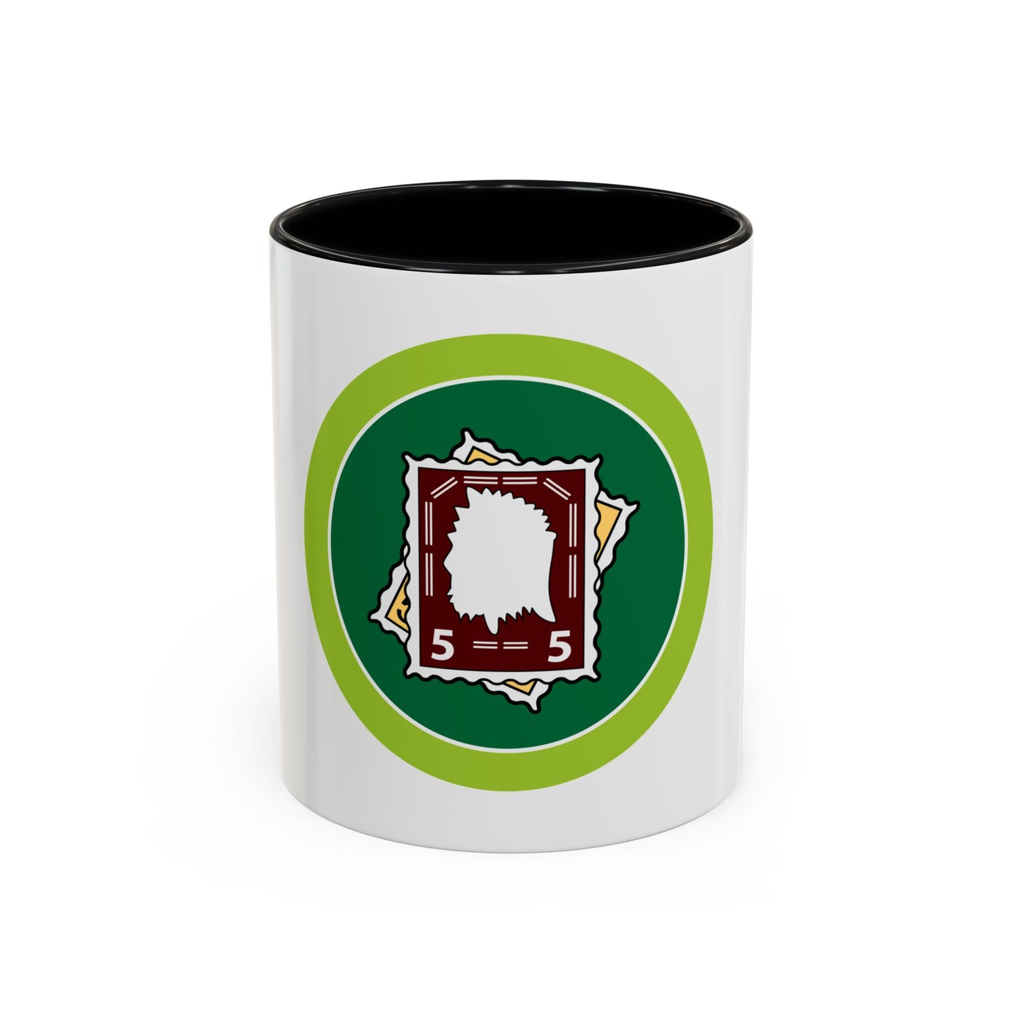 Stamp Collecting (Boy Scout Merit Badge) Accent Coffee Mug