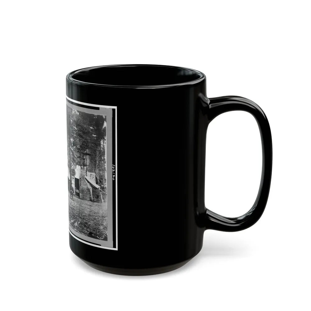 Quarters Of Capt. Harry Clinton, Qt. Mst. Of Provost Marshal Dept., Brandy Station, Virginia (U.S. Civil War) Black Coffee Mug-Go Mug Yourself