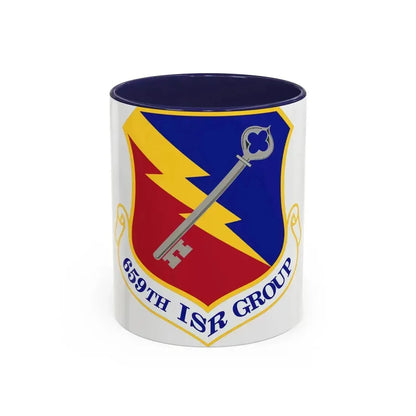 659 Intelligence Surveillance and Reconnaissance Group ACC (U.S. Air Force) Accent Coffee Mug 11oz Navy - Go Mug Yourself