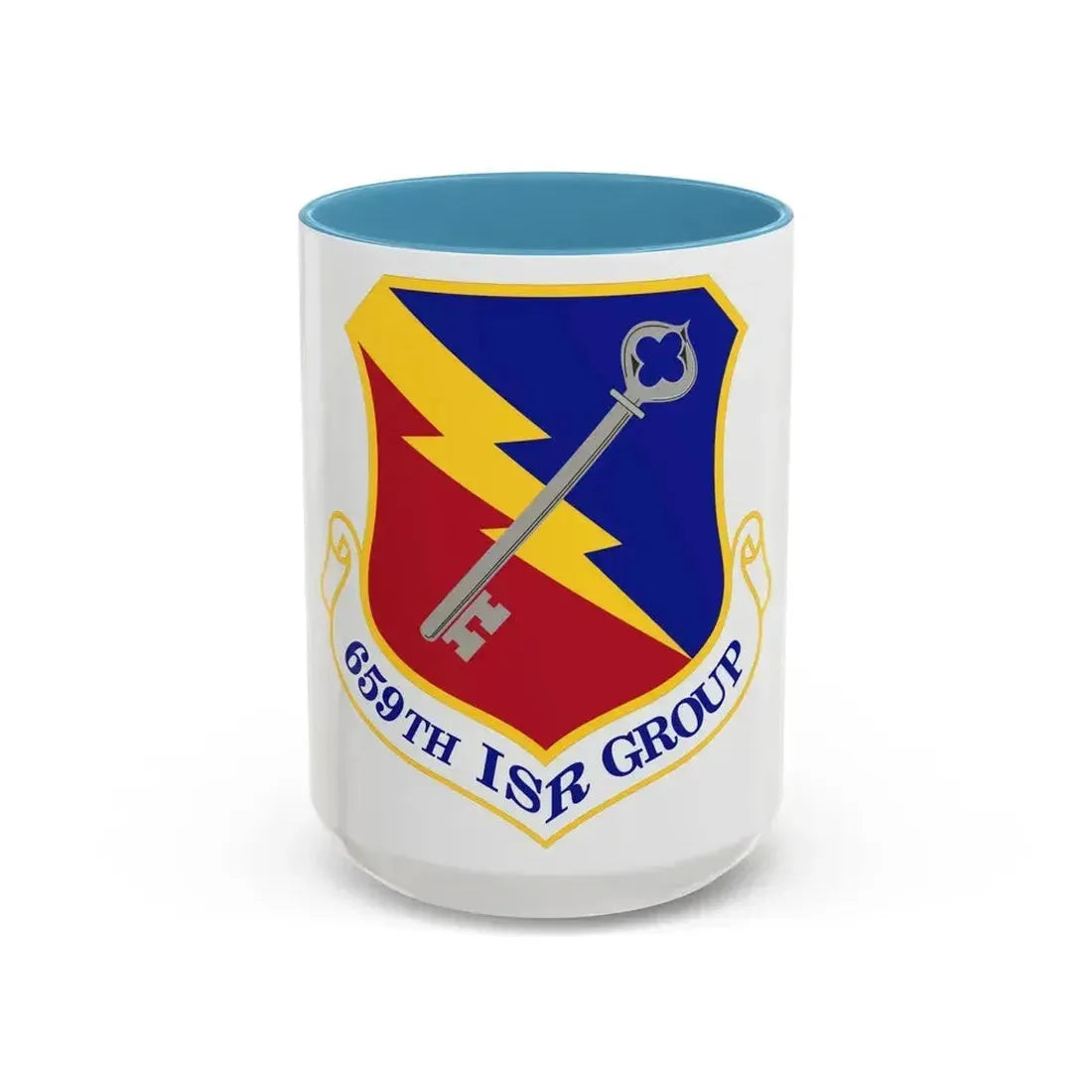 659 Intelligence Surveillance and Reconnaissance Group ACC (U.S. Air Force) Accent Coffee Mug 15oz Light Blue - Go Mug Yourself