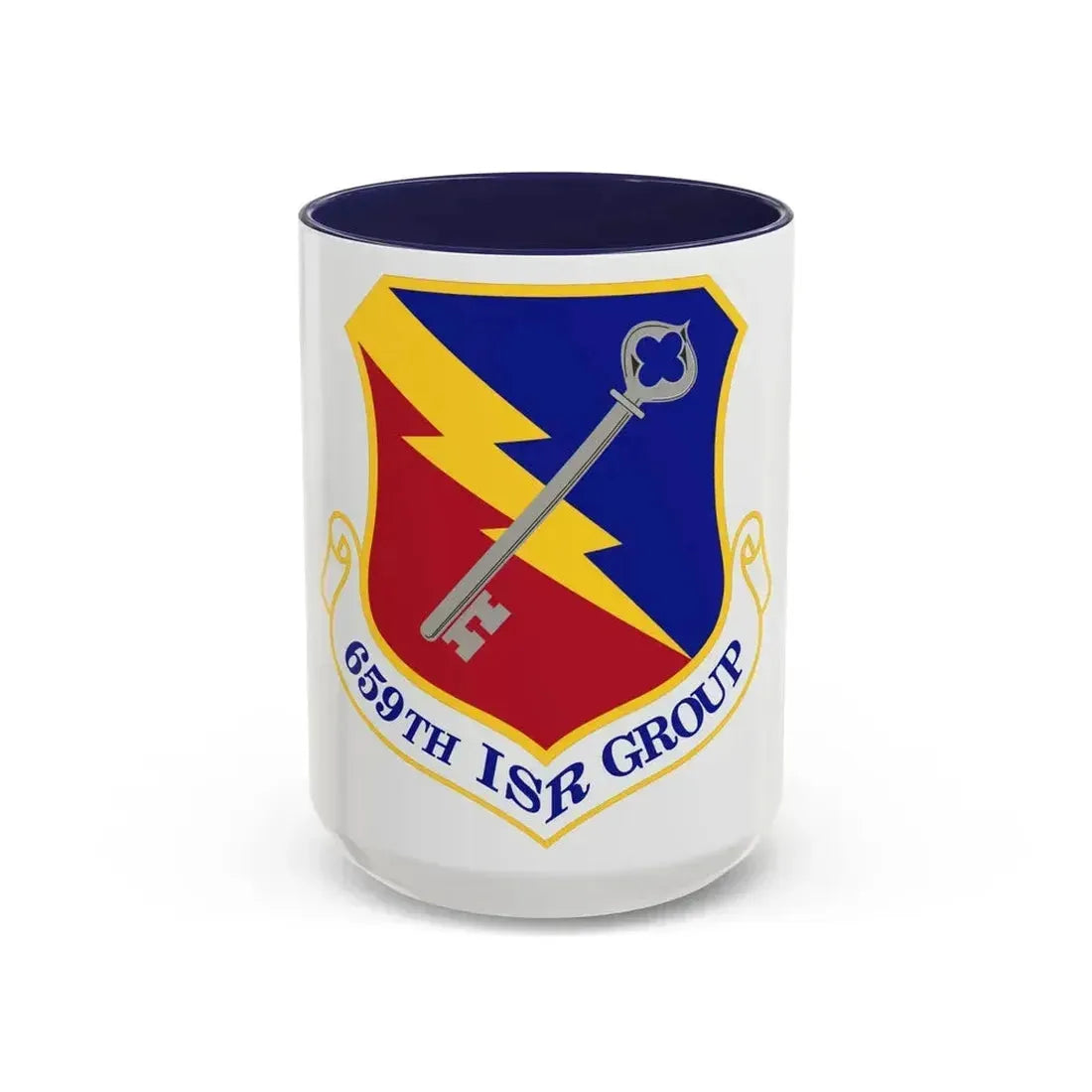 659 Intelligence Surveillance and Reconnaissance Group ACC (U.S. Air Force) Accent Coffee Mug 15oz Navy - Go Mug Yourself
