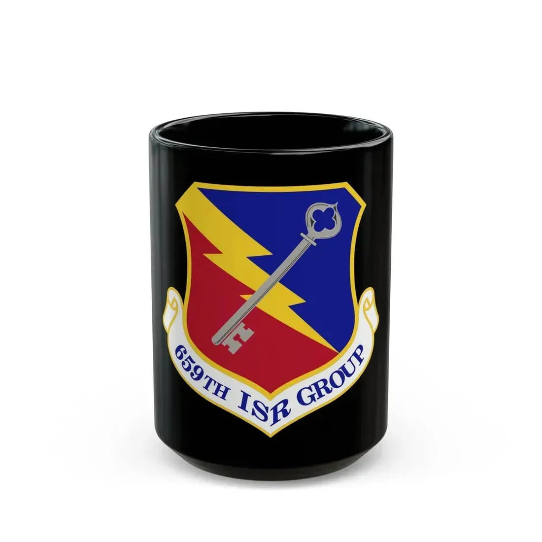 659 Intelligence Surveillance and Reconnaissance Group ACC (U.S. Air Force) Black Coffee Mug 15oz - Go Mug Yourself