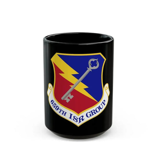 659 Intelligence Surveillance and Reconnaissance Group ACC (U.S. Air Force) Black Coffee Mug 15oz - Go Mug Yourself
