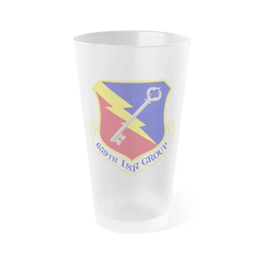 659 Intelligence Surveillance and Reconnaissance Group ACC (U.S. Air Force) Frosted Pint Glass 16oz 16oz Frosted - Go Mug Yourself