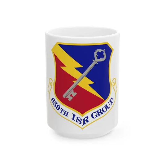 659 Intelligence Surveillance and Reconnaissance Group ACC (U.S. Air Force) White Coffee Mug 15oz - Go Mug Yourself