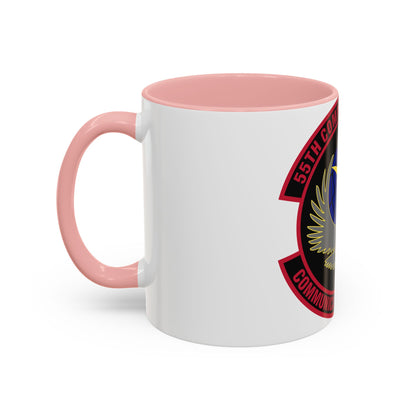 55th Communications Squadron (U.S. Air Force) Accent Coffee Mug