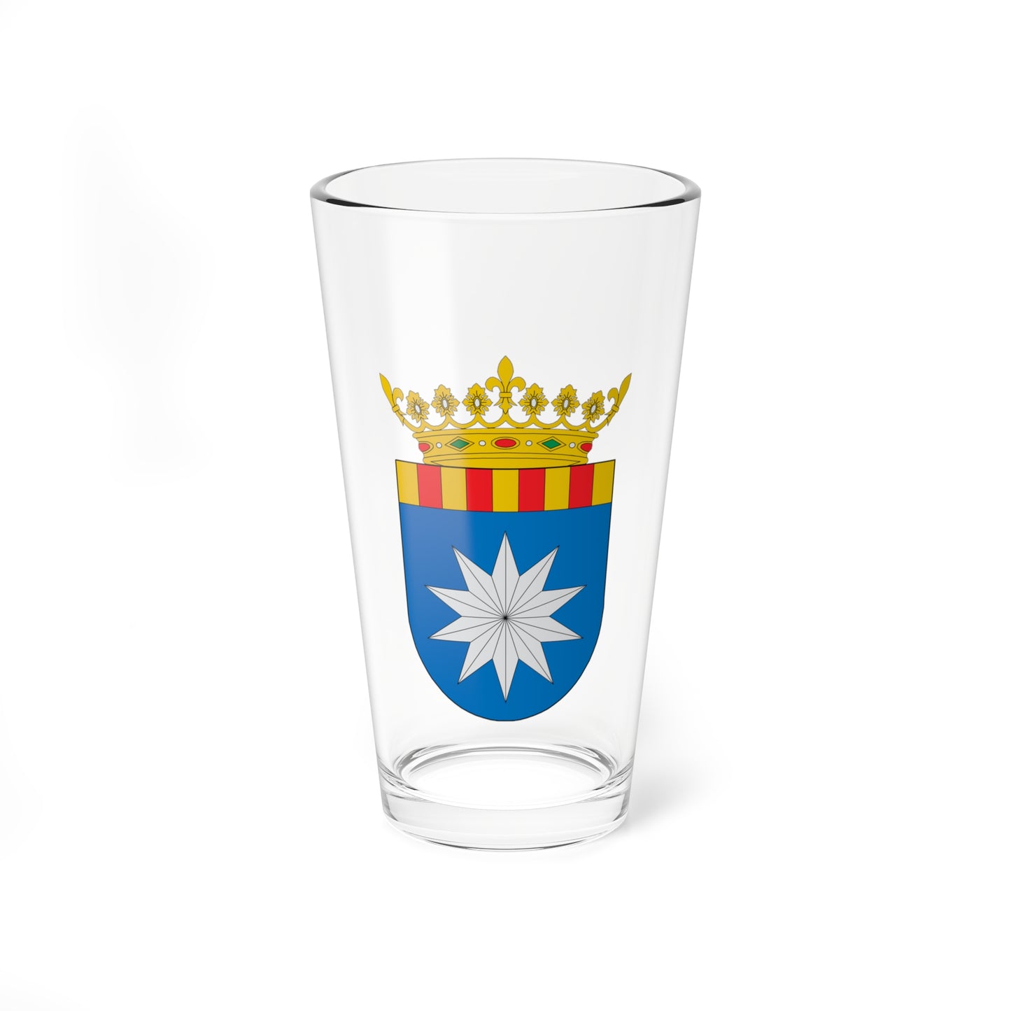 Comarca de la Ribera Baja del Ebro (Spain) (Coat of Arms) Pint Glass 16oz