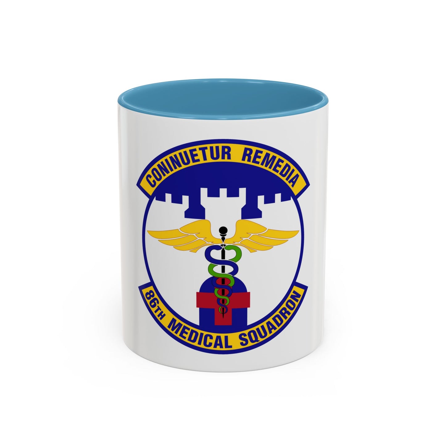 86 Medical Squadron USAFE (U.S. Air Force) Accent Coffee Mug