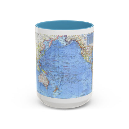 Pacific Ocean (1969) (Map) Accent Coffee Mug