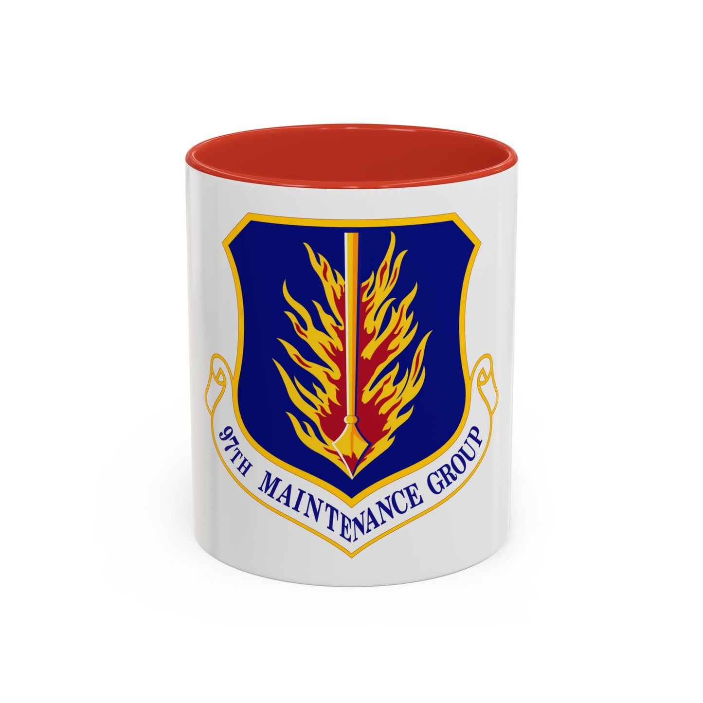 97 Maintenance Group AETC (U.S. Air Force) Accent Coffee Mug