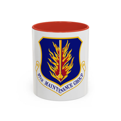97 Maintenance Group AETC (U.S. Air Force) Accent Coffee Mug
