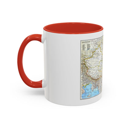 China 1 (1991) (Map) Accent Coffee Mug