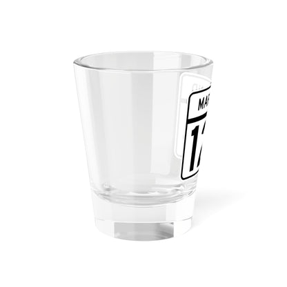 MD Route 123 (Maryland) (Road Sign) Shot Glass 1.5oz