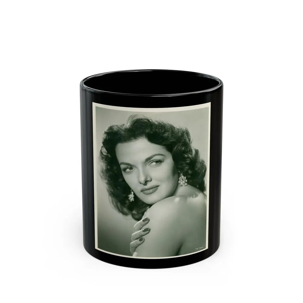 Jane Russell #166 (Vintage Female Icon) Black Coffee Mug-11oz-Go Mug Yourself