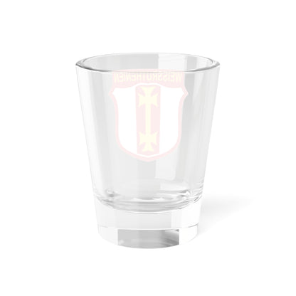 Fictional chevron of the 30th SS-Grenadier-Division (Belarus) (Coat of Arms) Shot Glass 1.5oz