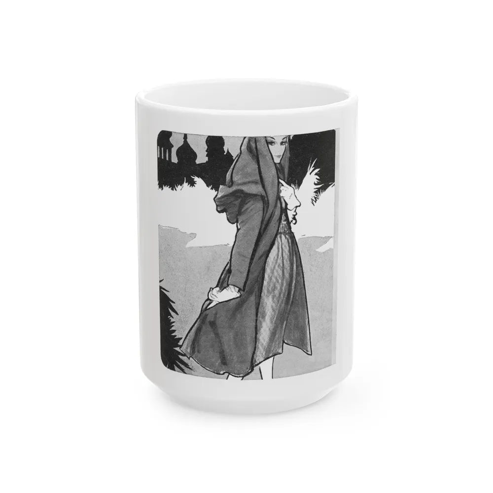 Fashion Illustration, 1958 - White Coffee Mug-15oz-Go Mug Yourself