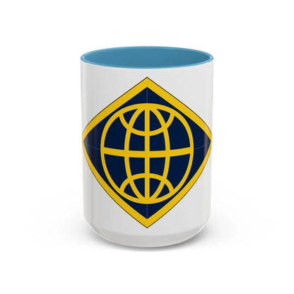 Financial Management Command (U.S. Army) Accent Coffee Mug-15oz-Light Blue-Go Mug Yourself