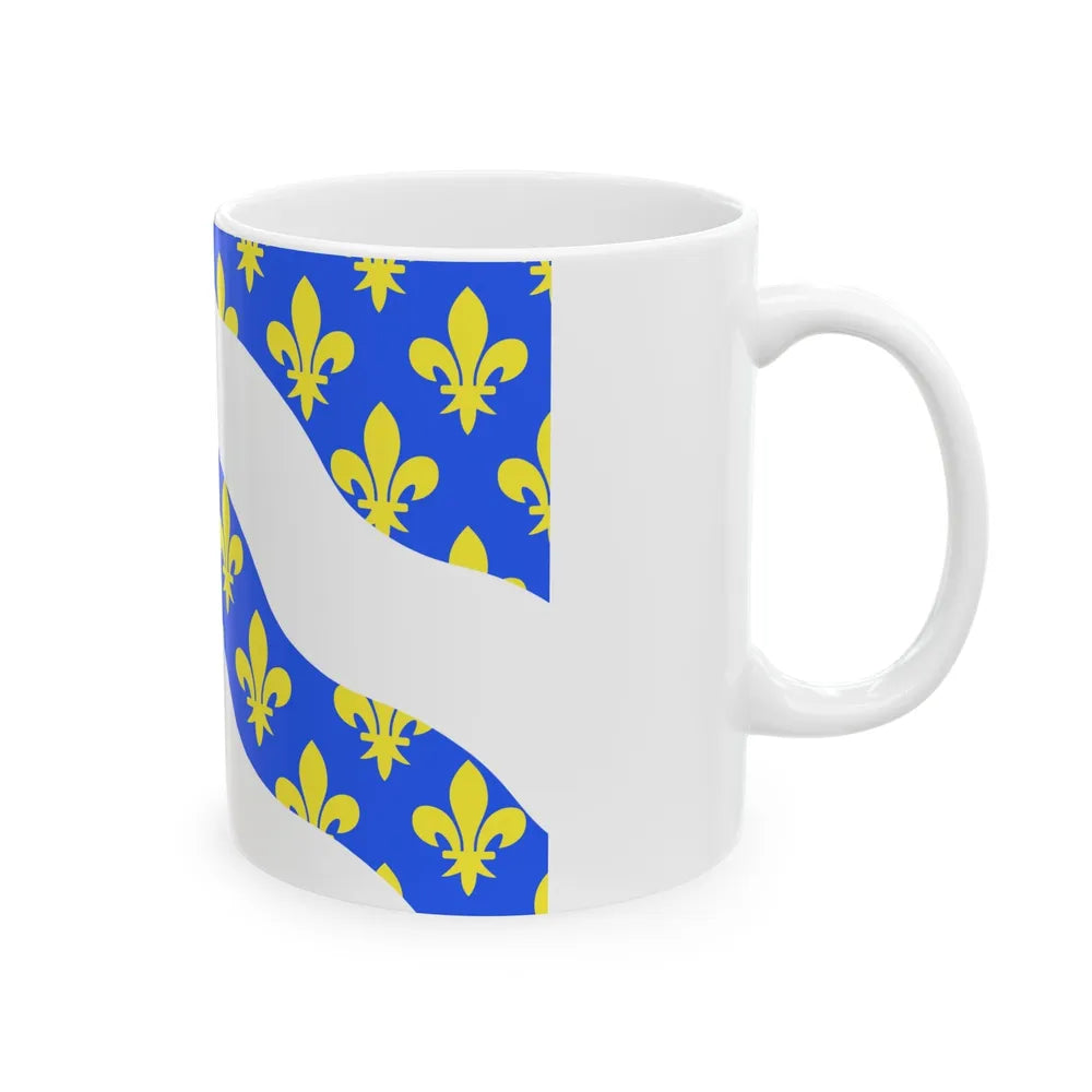 Flag of Yvelines France - White Coffee Mug-Go Mug Yourself