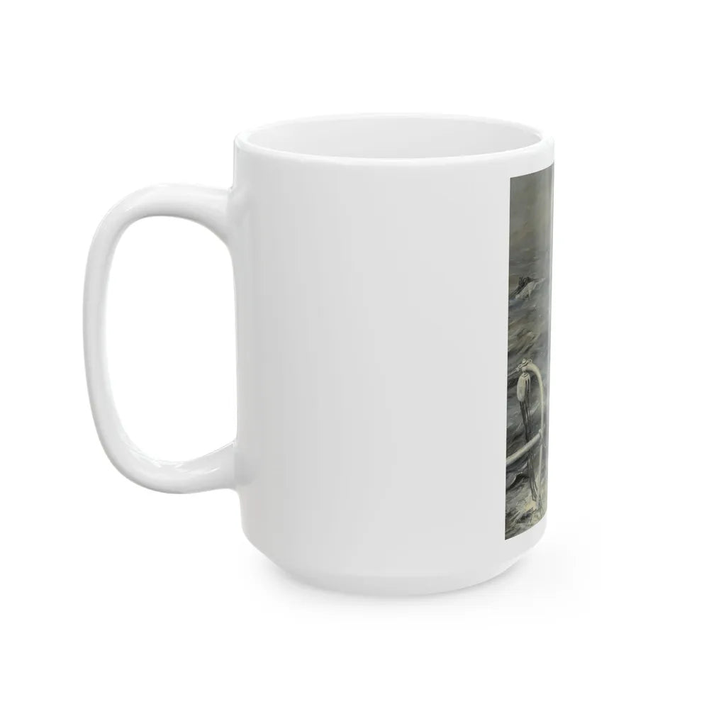 Captain at Sea - White Coffee Mug-Go Mug Yourself