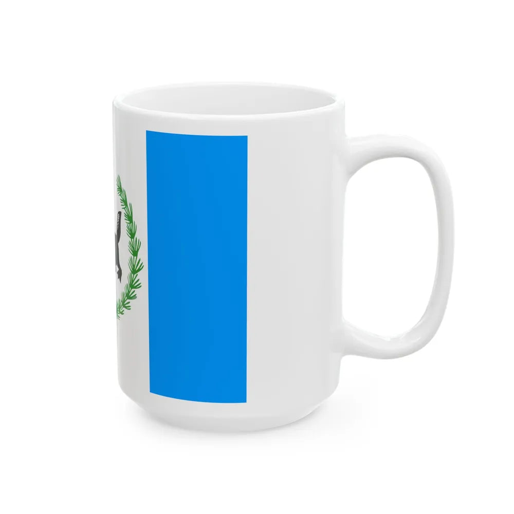 Flag of Irkutsk Oblast Russia - White Coffee Mug-Go Mug Yourself