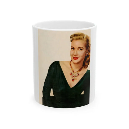 Lori Nelson #85 (Vintage Female Icon) White Coffee Mug-11oz-Go Mug Yourself