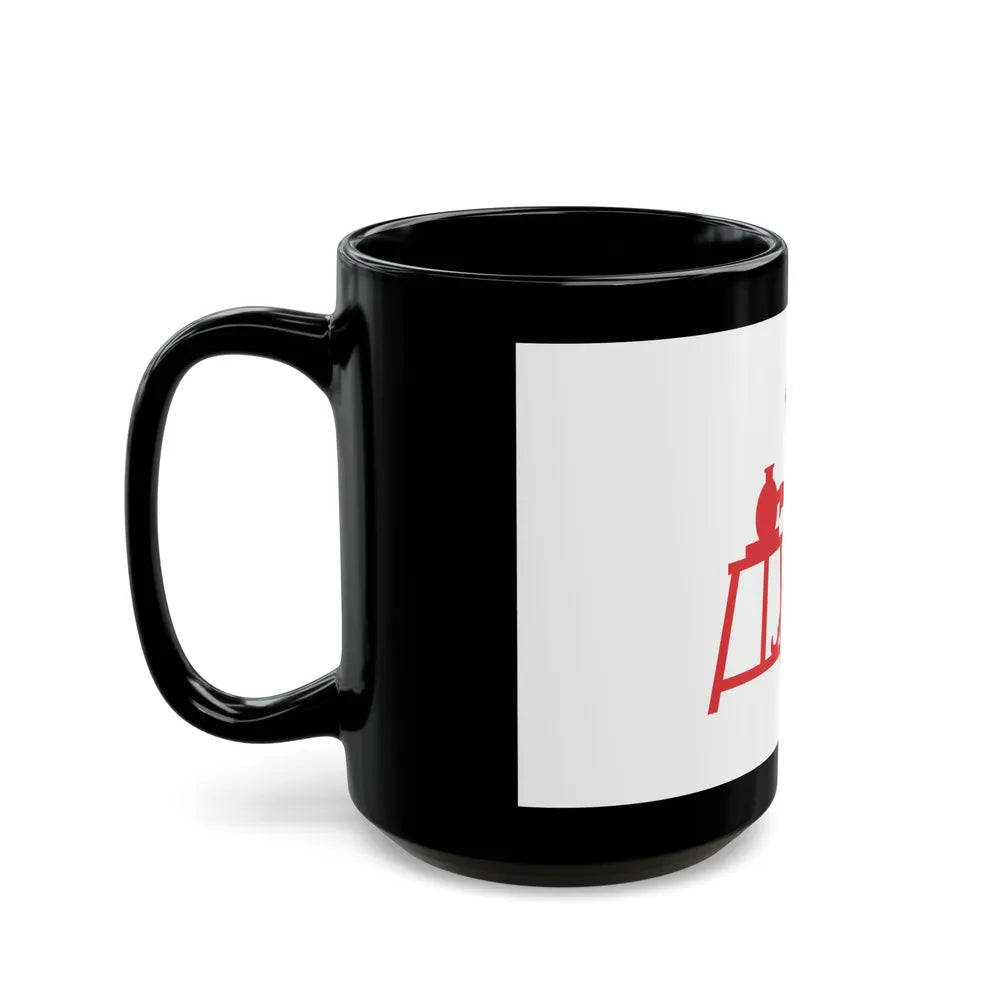 Flag of Horningsea UK - Black Coffee Mug-Go Mug Yourself