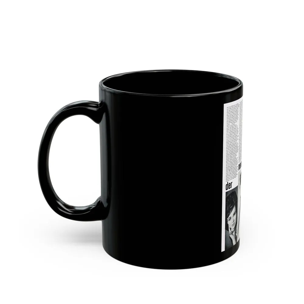 Gila Golan #184 (Vintage Female Icon) Black Coffee Mug-Go Mug Yourself