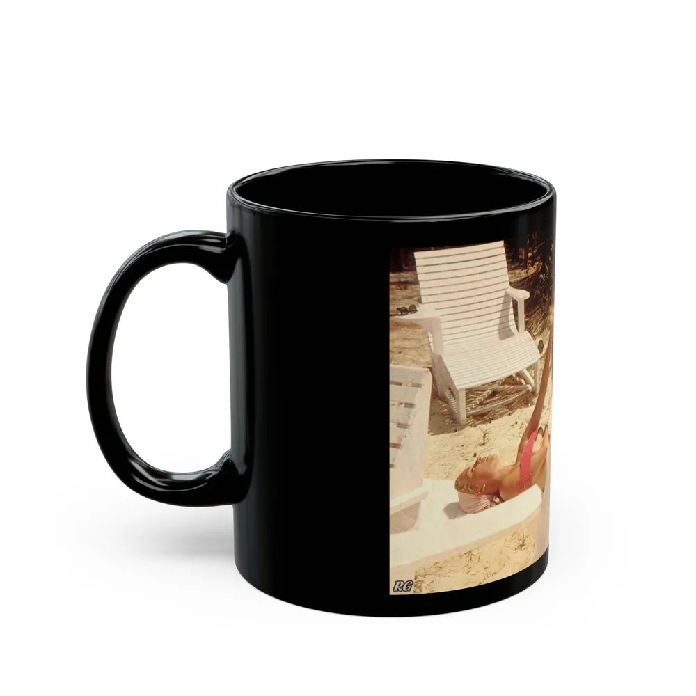 Eve Meyer #41 (Vintage Female Icon) Black Coffee Mug-Go Mug Yourself