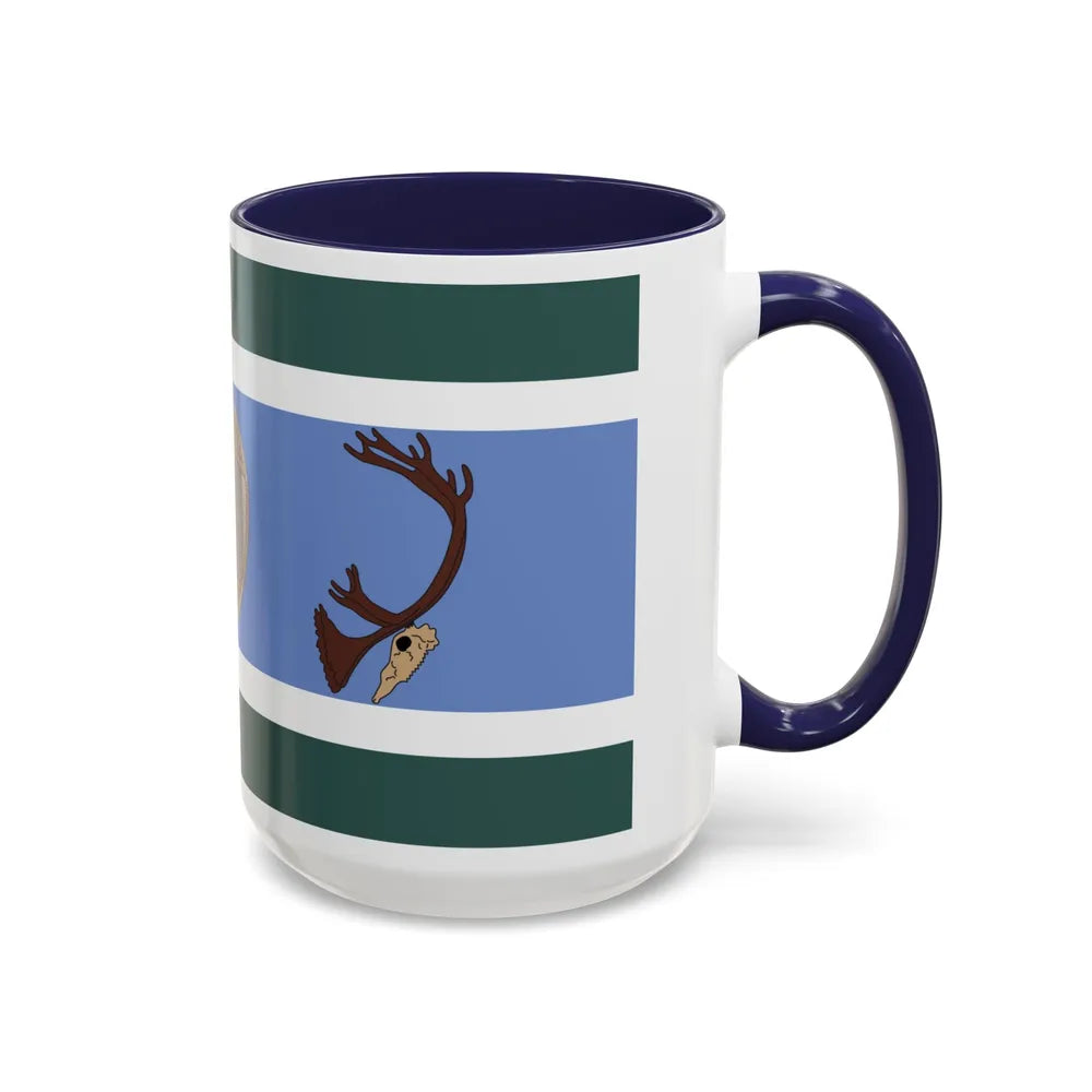 Innu Nation Flag - Accent Coffee Mug-Go Mug Yourself