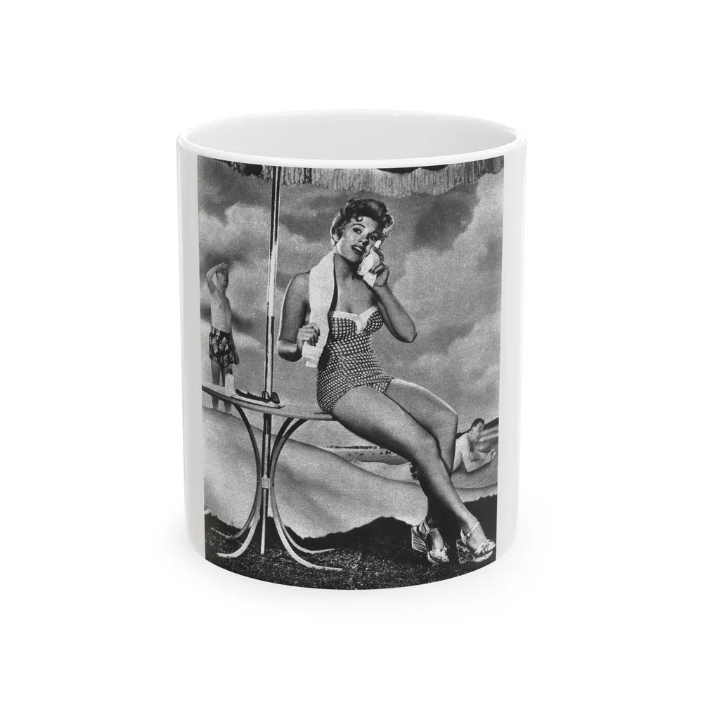 Kim Novak #213 (Vintage Female Icon) White Coffee Mug-11oz-Go Mug Yourself