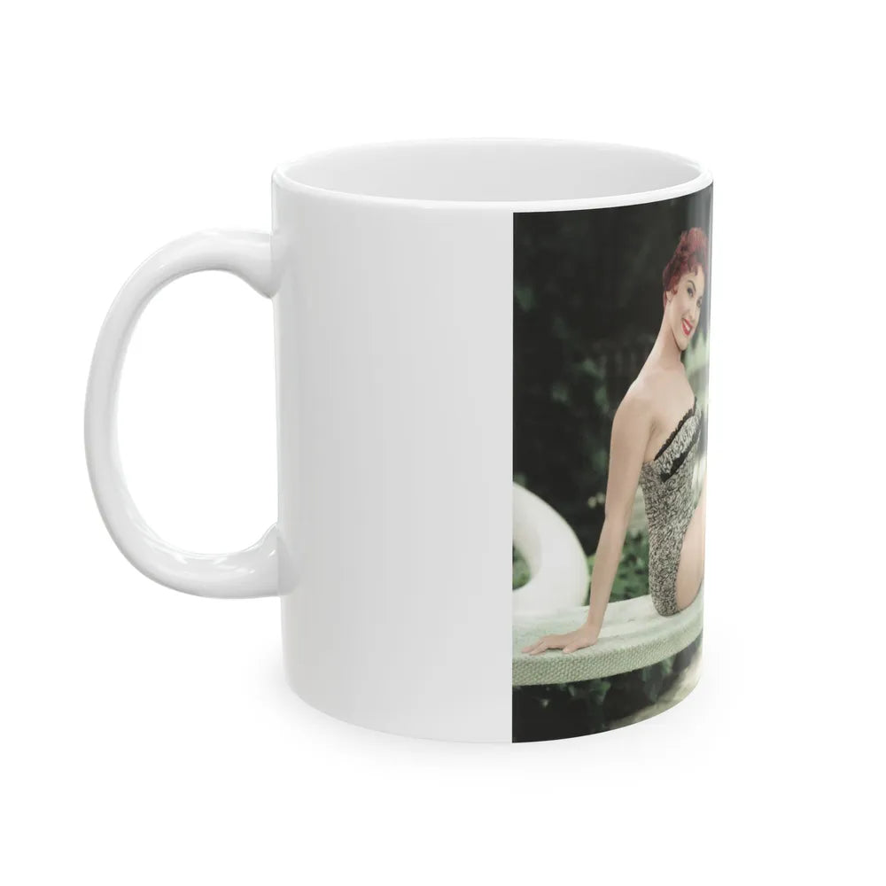 Debra Paget #370 2 (Vintage Female Icon) White Coffee Mug-Go Mug Yourself