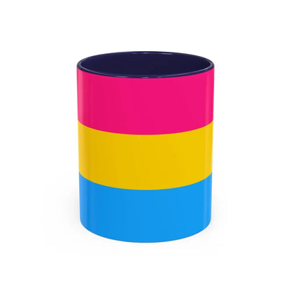 Pansexuality Pride Flag - Accent Coffee Mug-11oz-Navy-Go Mug Yourself