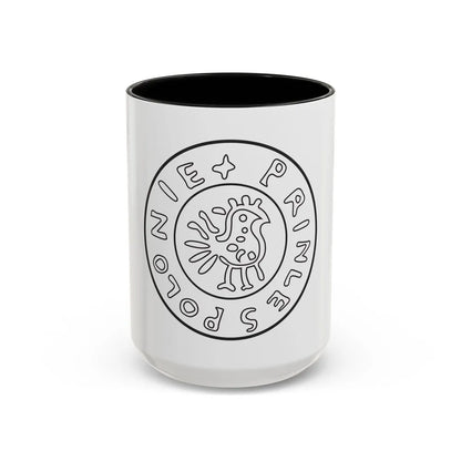 Emblem of Civitas Schinesghe - Accent Coffee Mug-15oz-Black-Go Mug Yourself