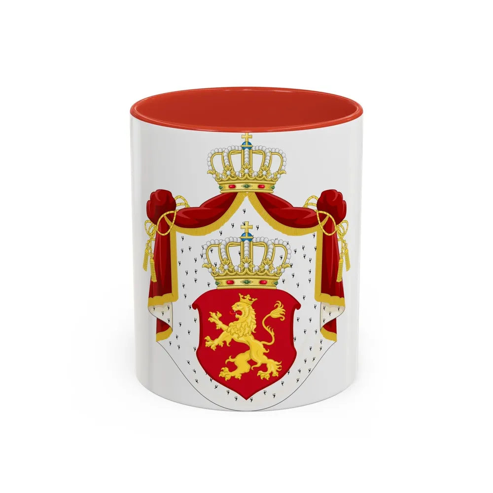 State Achievement of Bulgaria 1878 - Accent Coffee Mug-11oz-Red-Go Mug Yourself