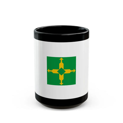 Flag of the Federal District Brazil - Black Coffee Mug-15oz-Go Mug Yourself