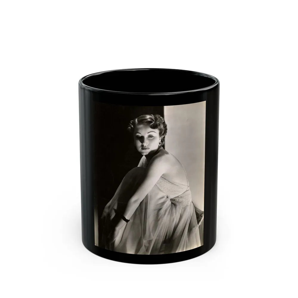 Fay Wray #208 (Vintage Female Icon) Black Coffee Mug-11oz-Go Mug Yourself