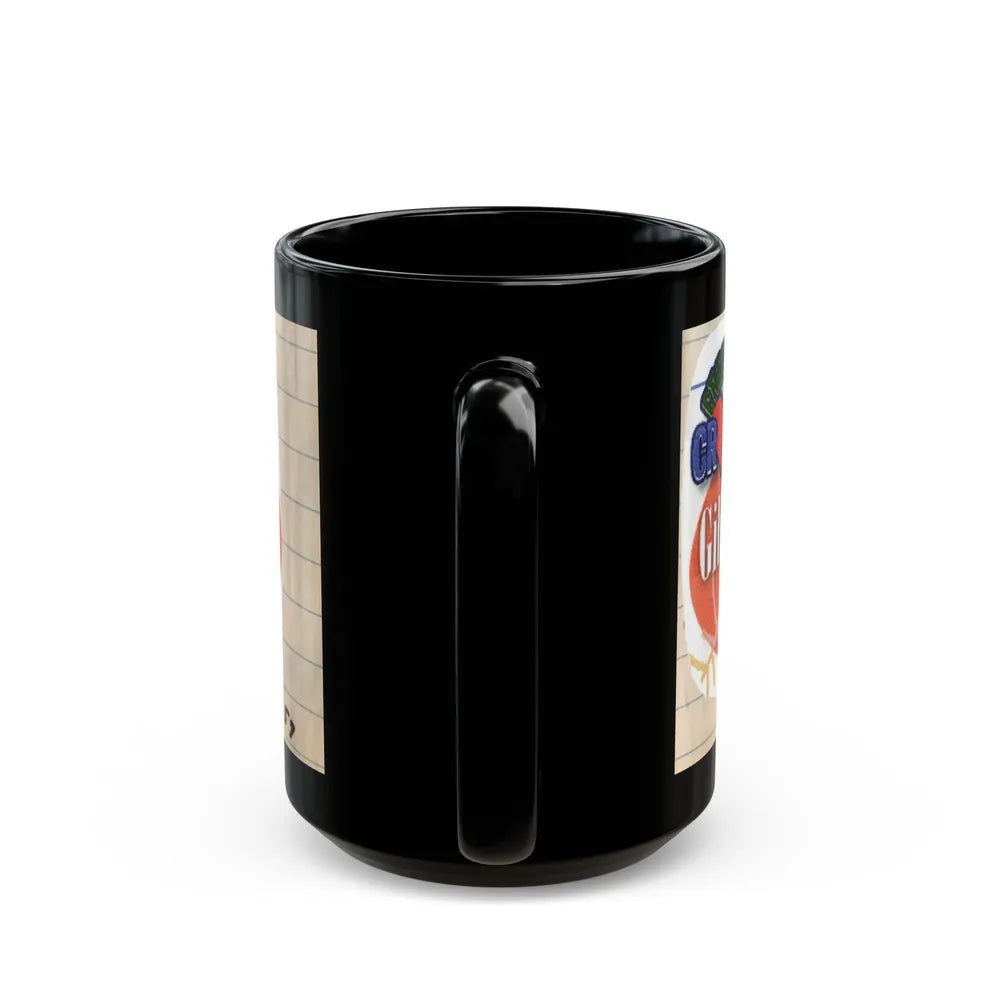 Lori Nelson #53 - Printed & Scanned (Vintage Female Icon) Black Coffee Mug-Go Mug Yourself