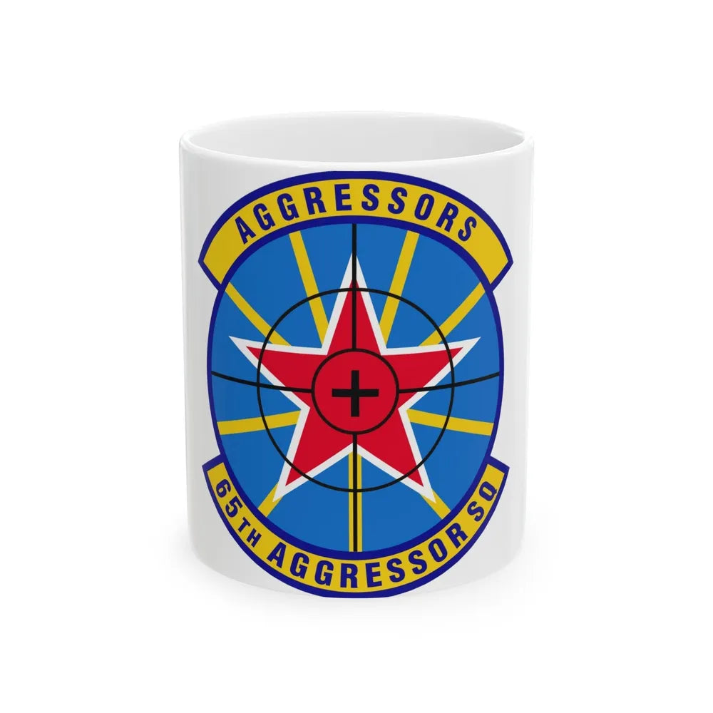 65th Aggressor Squadron (U.S. Air Force) White Coffee Mug-11oz-Go Mug Yourself