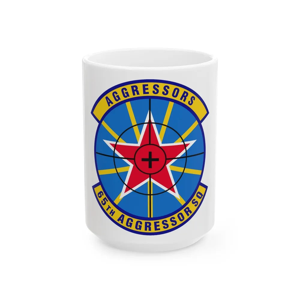 65th Aggressor Squadron (U.S. Air Force) White Coffee Mug-15oz-Go Mug Yourself